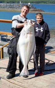 Halibut caught at Kodiak Resort Lodge