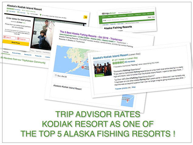 Rated Top 5 Alaska Fishing Lodges by Trip Advisor