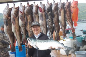 Jan Alexander as usual had another spectacular fishing day at Kodiak Island resort today.