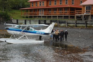 Float plane takes Kodiak Resort guests Flightseeing.....